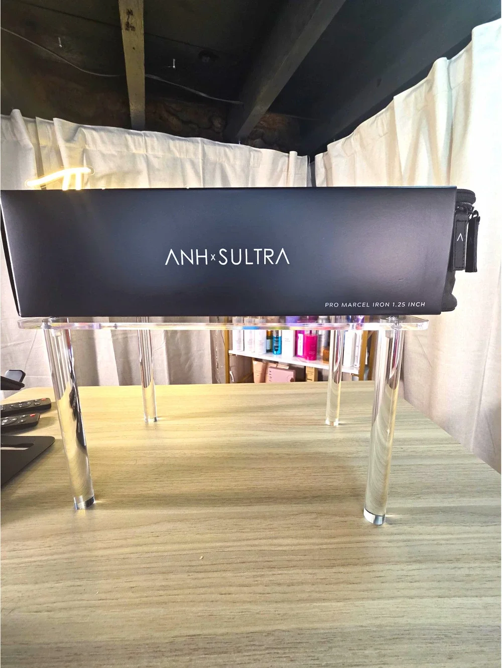 ANH x SULTRA Pro Marcel Iron Curling Iron 1.25in Barrel Black Model 1.25 Inch